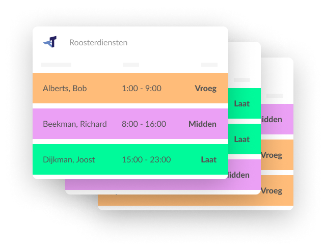 TimeTell Planning dienstrooster